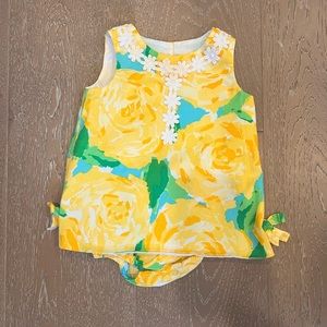 VGUC Lilly Pulitzer First Impressions dress size 3-6 months
